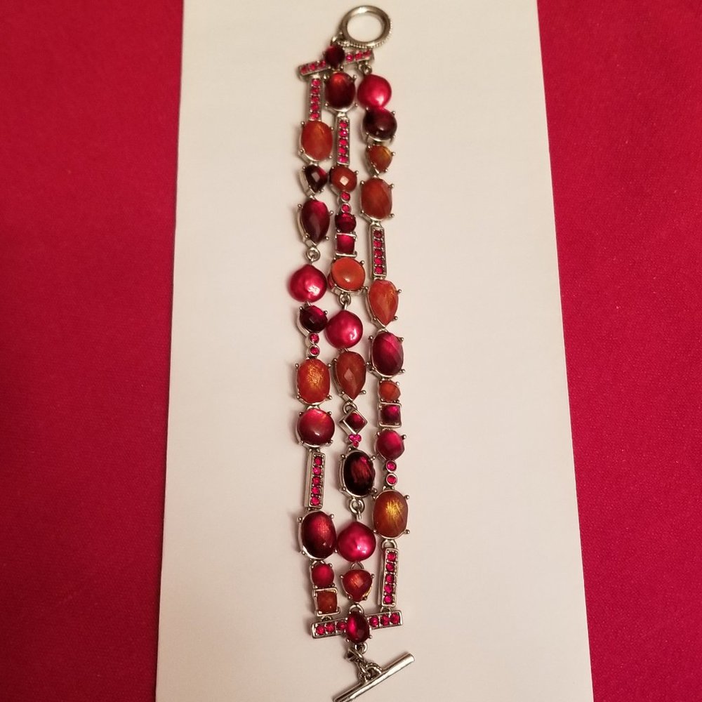 Red hued bracelet